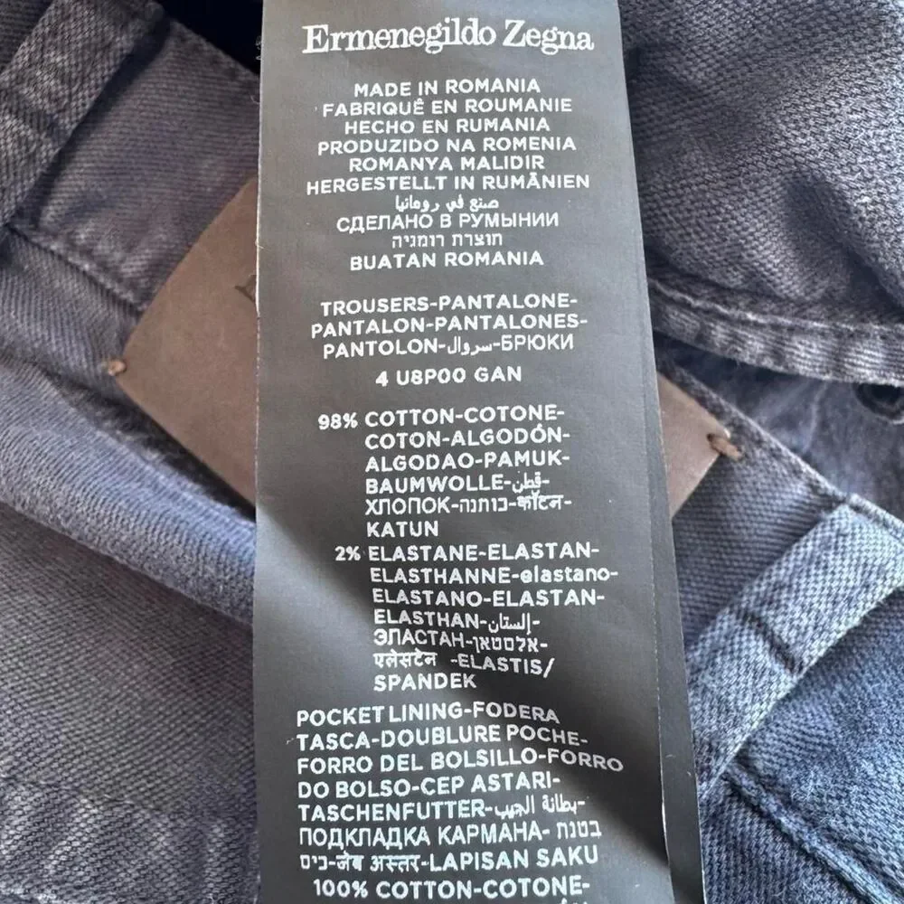 Ermenegildo-zegna Men's Navy and Black Trousers